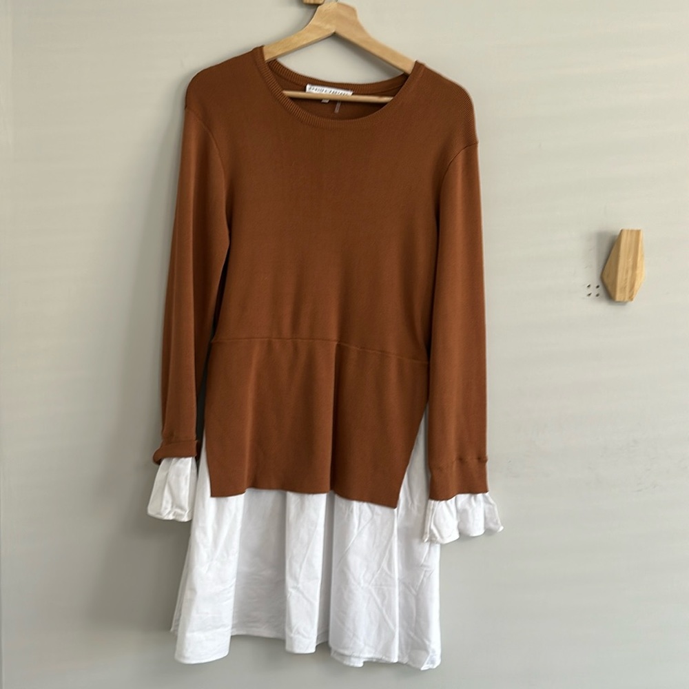 Anthropologie SWEATHER shirt dress M